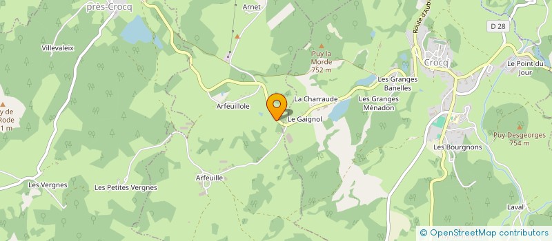 localisation de l'entreprise SCI DE LA GROTTE  SAINT-PARDOUX-D'ARNET