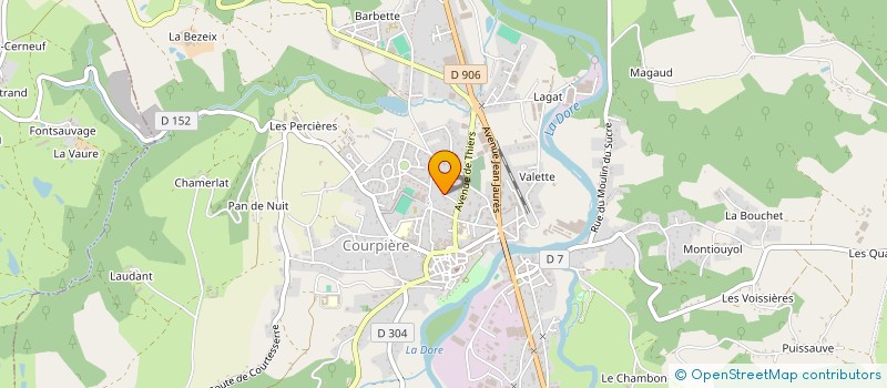 localisation de l'entreprise SCI DE LA GUELLE à COURPIERE