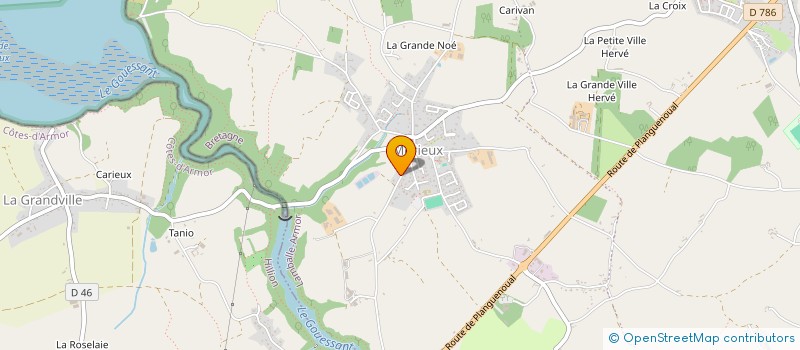 localisation de l'entreprise SCI DE LA GUENAIS  LAMBALLE-ARMOR