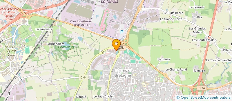 localisation de l'entreprise SCI DE LA GUENAUDIERE  CHARTRES-DE-BRETAGNE