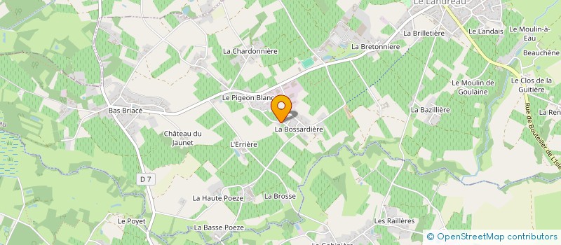 localisation de l'entreprise SCI DE LA GUENIPIERE  LE LANDREAU