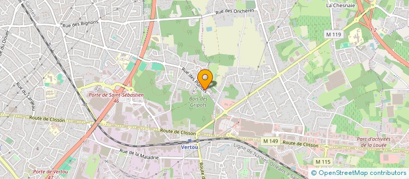 localisation de l'entreprise SCI DE LA GUIGNARDIERE à SAINT-SEBASTIEN-SUR-LOIRE