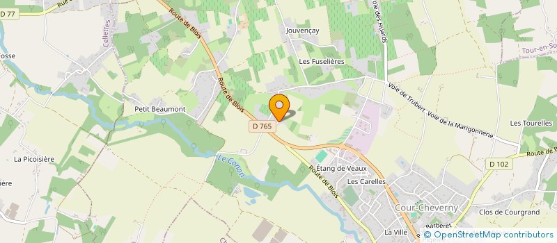 localisation de l'entreprise SCI DE LA GUILLONNIERE  COUR-CHEVERNY