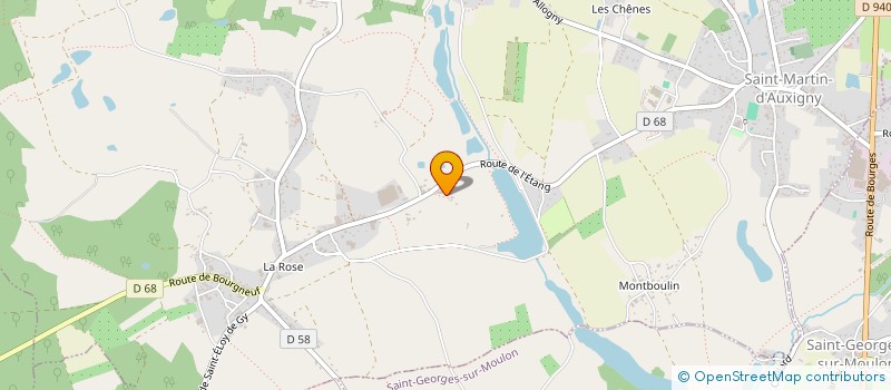 localisation de l'entreprise SCI DE LA GUILLOTIERE à SAINT MARTIN D'AUXIGNY
