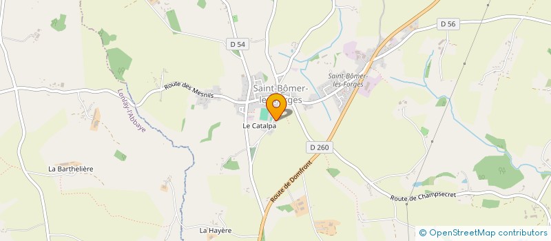 localisation de l'entreprise SCI DE LA GUINGUETTE à SAINT-BOMER-LES-FORGES