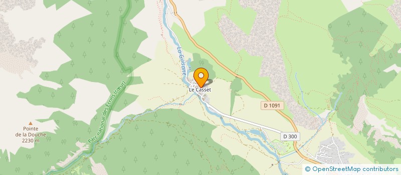 localisation de l'entreprise SCI DE LA GUISANE à LE MONETIER-LES-BAINS
