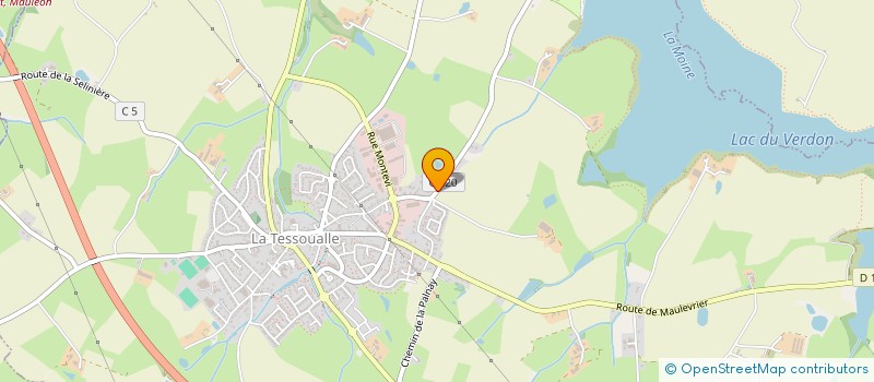 localisation de l'entreprise SCI DE LA HAIE AUX CHENES  LA TESSOUALLE