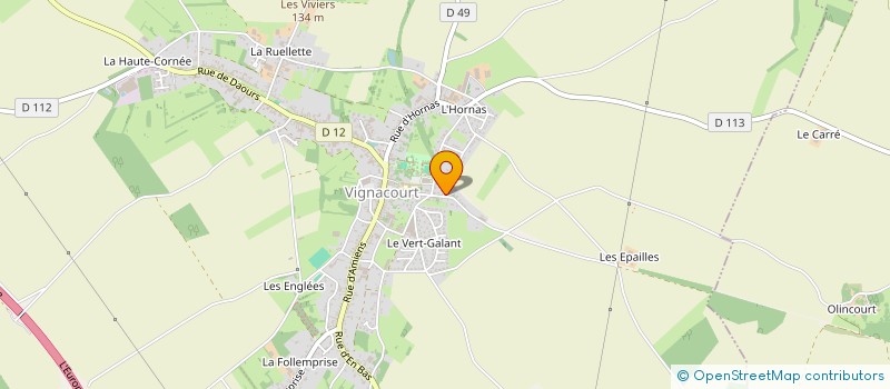 localisation de l'entreprise SCI DE LA HAIE AUX MOINEAUX  VIGNACOURT