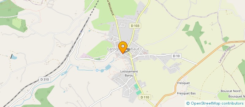 localisation de l'entreprise SCI DE LA HALLE  LAROQUE-TIMBAUT