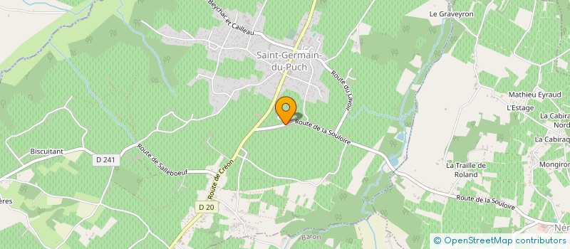 localisation de l'entreprise SCI DE LA HALLE  SAINT-GERMAIN-DU-PUCH