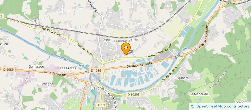 localisation de l'entreprise SCI DE LA HALLE  SAINT-PANTALEON-DE-LARCHE