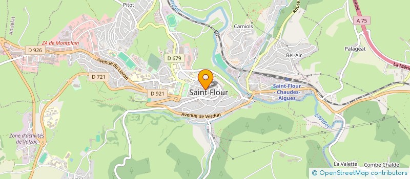 localisation de l'entreprise SCI DE LA HALLE à SAINT-FLOUR