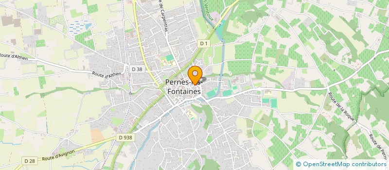 localisation de l'entreprise SCI DE LA HALLE  PERNES-LES-FONTAINES