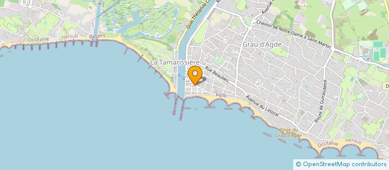 localisation de l'entreprise SCI DE LA HALLE  AGDE