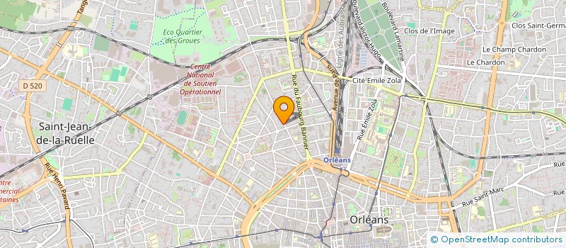 localisation de l'entreprise SCI DE LA HALLE à ORLEANS