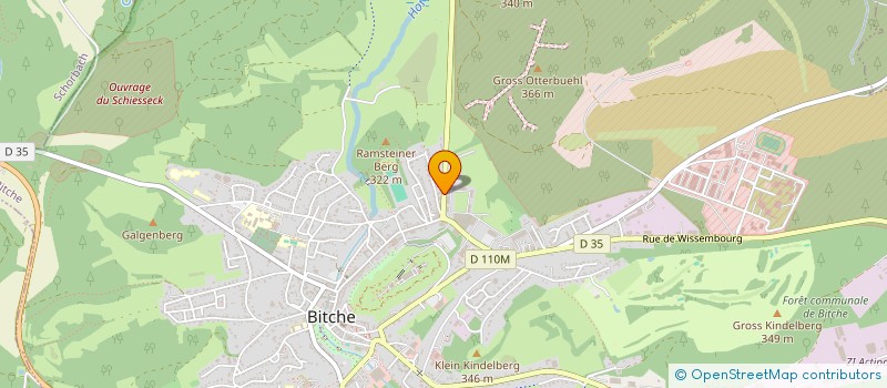 localisation de l'entreprise SCI DE LA HARDT à BITCHE