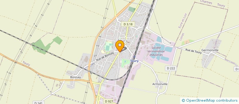 localisation de l'entreprise SCI DE LA HAUTE BORNE à TOURY