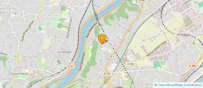 localisation de l'entreprise SCI DE LA HAUTE COMBE  CALUIRE-ET-CUIRE