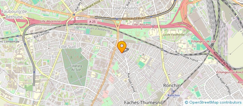 localisation de l'entreprise SCI DE LA HAUTE DEULE à LILLE