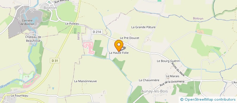 localisation de l'entreprise SCI DE LA HAUTE FOLIE à AUNAY-LES-BOIS