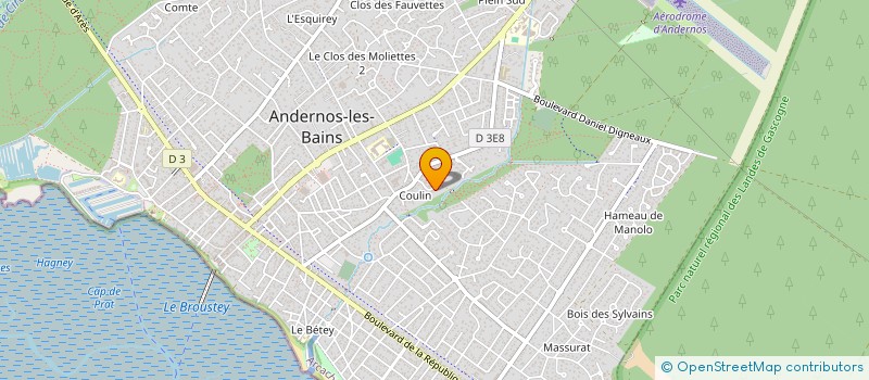 localisation de l'entreprise SCI DE LA HAUTE LANDE  ANDERNOS-LES-BAINS