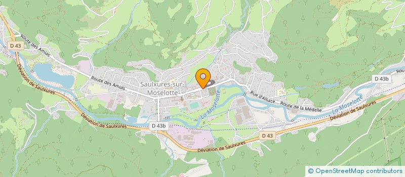 localisation de l'entreprise SCI DE LA HAUTE MOSELOTTE  SAULXURES-SUR-MOSELOTTE