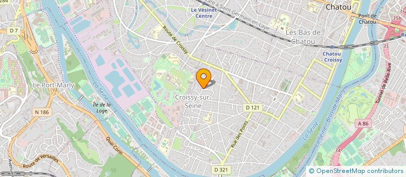 localisation de l'entreprise SCI DE LA HAUTE PIERRE  CROISSY SUR SEINE