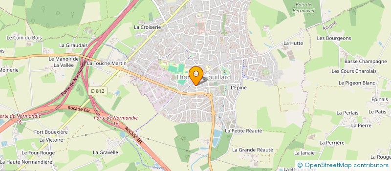 localisation de l'entreprise SCI DE LA HAUTE RIVIERE  THORIGNE-FOUILLARD