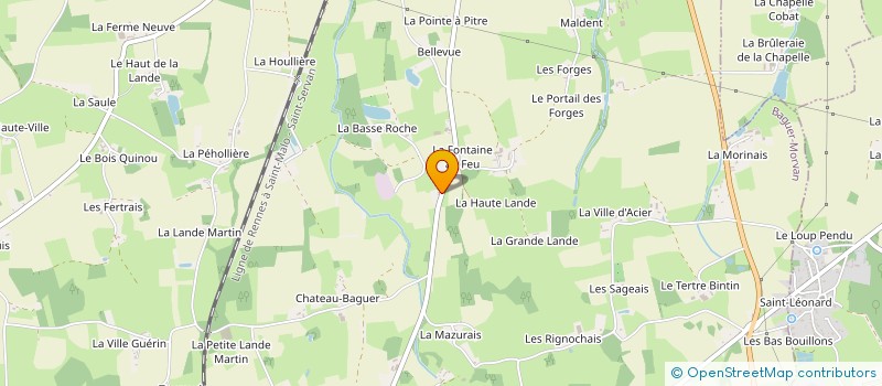 localisation de l'entreprise SCI DE LA HAUTE ROCHE  BAGUER-PICAN