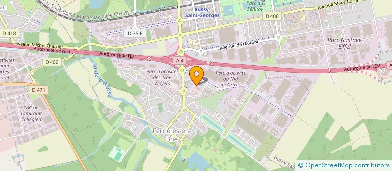 localisation de l'entreprise SCI DE LA HAYE  FERRIERES-EN-BRIE