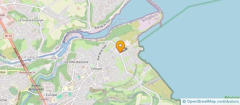 localisation de l'entreprise SCI DE LA HAZAIE  SAINT-BRIEUC