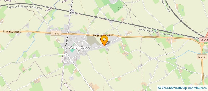 localisation de l'entreprise SCI DE LA HAZE à WALLON-CAPPEL