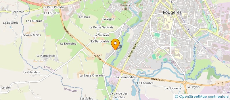 localisation de l'entreprise SCI DE LA HELOTTIERE  LECOUSSE