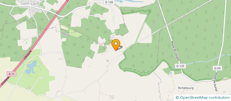 localisation de l'entreprise SCI DE LA HERISSIERE  LOIRE-AUTHION