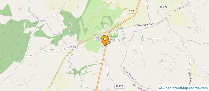 localisation de l'entreprise SCI DE LA HERMANNIERE  BOURGVALLEES