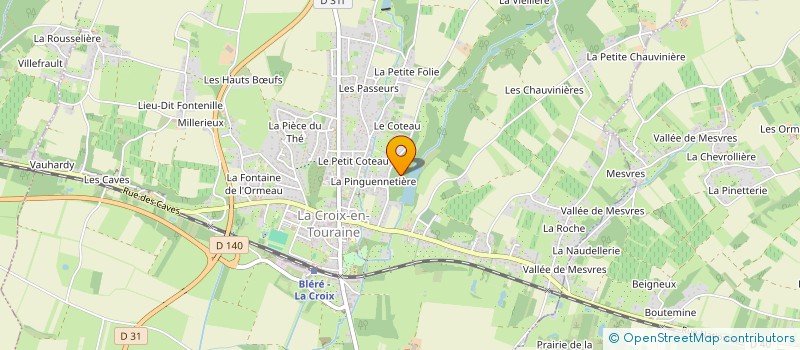 localisation de l'entreprise SCI DE LA HERSERIE à LA CROIX-EN-TOURAINE