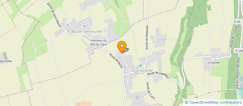 localisation de l'entreprise SCI DE LA HETRAIE  CANOUVILLE