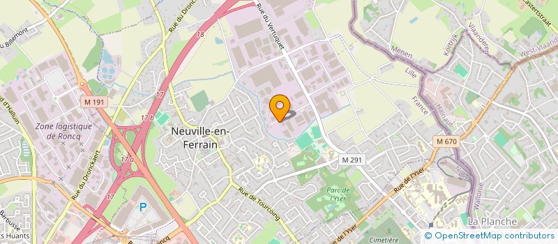 localisation de l'entreprise SCI DE LA HETREE à NEUVILLE-EN-FERRAIN