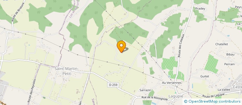 localisation de l'entreprise SCI DE LA HILLE  SAINTE BAZEILLE