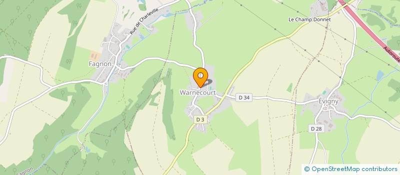 localisation de l'entreprise SCI DE LA HOBETTE  WARNECOURT