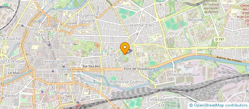 localisation de l'entreprise SCI DE LA HOULLERIE  RENNES