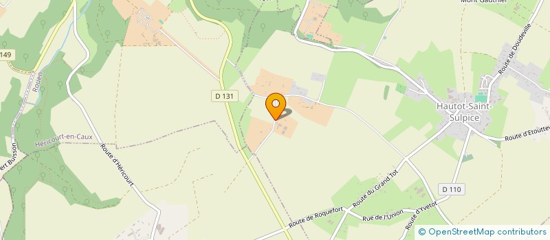 localisation de l'entreprise SCI DE LA HOUPPELIERE  HAUTOT-SAINT-SULPICE