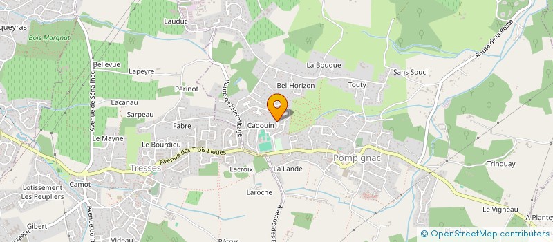 localisation de l'entreprise SCI DE LA HOURCADE  POMPIGNAC