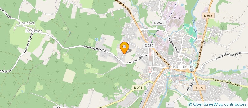 localisation de l'entreprise SCI DE LA HOURNERE  CASTELJALOUX