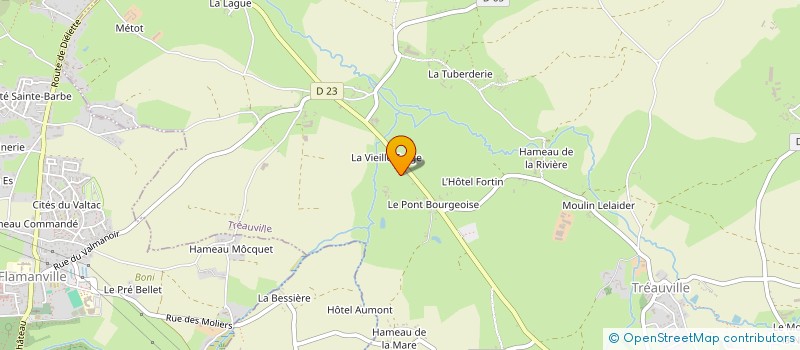 localisation de l'entreprise SCI DE LA HOUSSAIRIE  TREAUVILLE