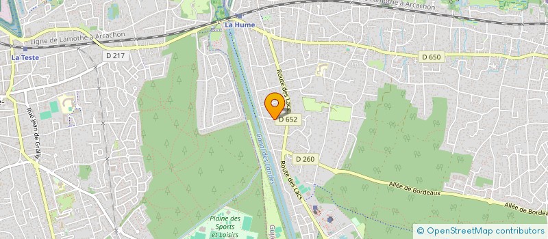 localisation de l'entreprise SCI DE LA HUME à GUJAN-MESTRAS