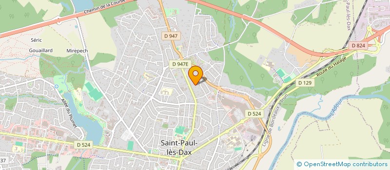 localisation de l'entreprise SCI DE LA HUSTE  SAINT-PAUL-LES-DAX