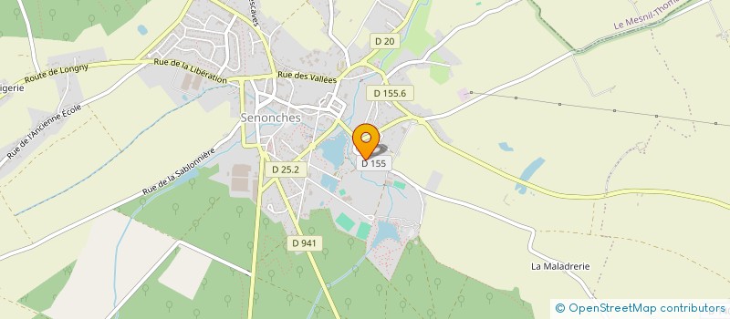 localisation de l'entreprise SCI DE LA HUTTE à SENONCHES
