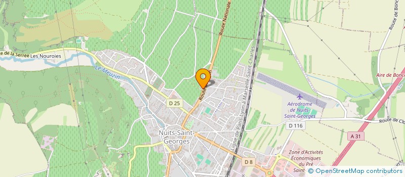 localisation de l'entreprise SCI DE LA JACANTE à NUITS-SAINT-GEORGES