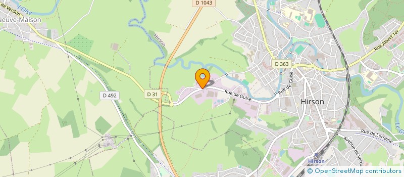localisation de l'entreprise SCI DE LA JADE  HIRSON
